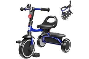 besrey Toddler Tricycle with Bell, Kids Tricycle Age 18 Months to 5 Years, Kids Trike, Toddler Bike for 1.5-5 Year Olds, Baby