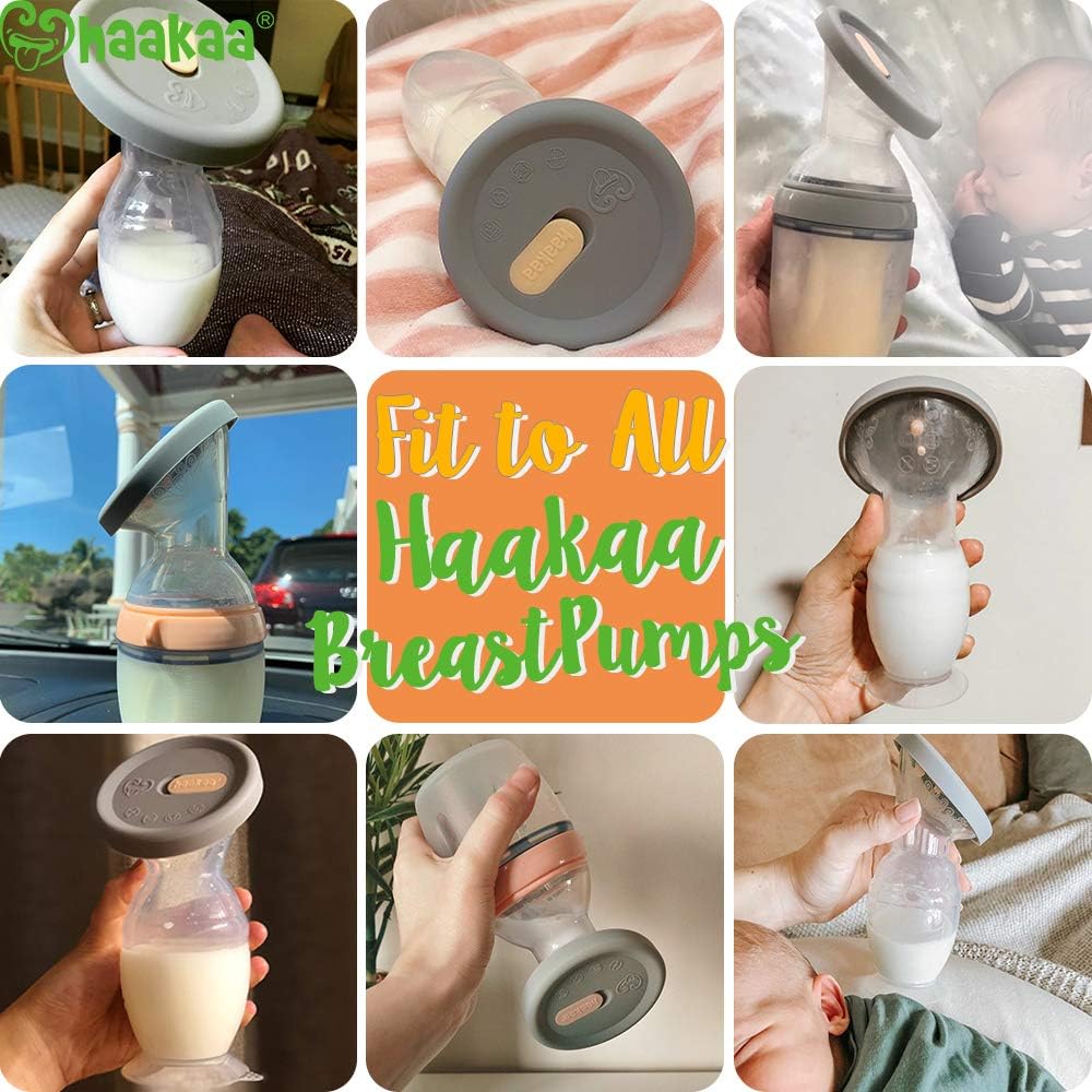 haakaa Lid New Upgrade Breast Pump Silicone Lid Fits All Haakaa Breast Pumps Generation 1/2/3 Leakproof Dustproof 100% Food Grade Silicone BPA PVC and Phthalate Free - Image 5