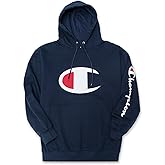 Champion Hoodie for Men Big And Tall Mens Oversized Pullover Fleece Sweatshirt