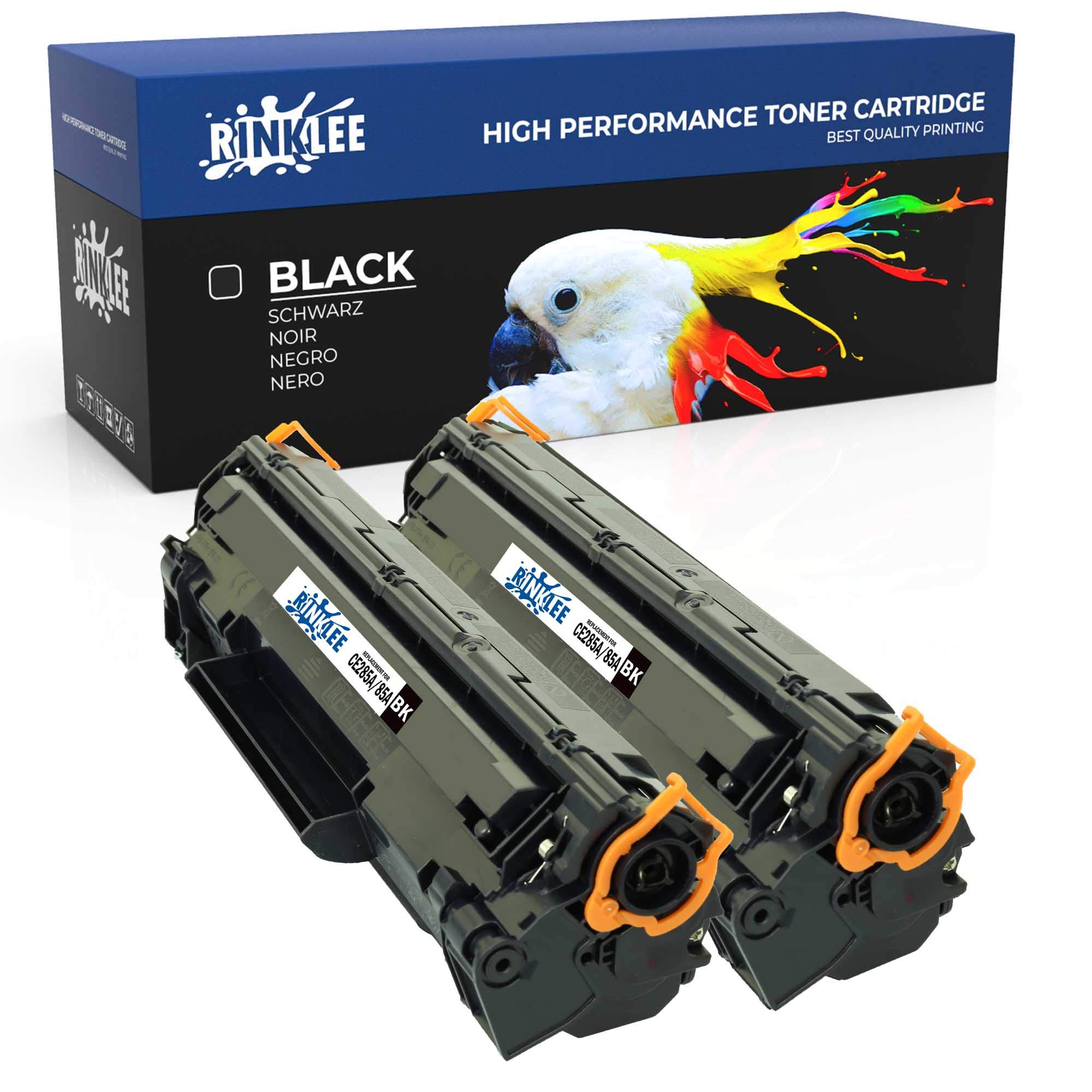 RINKLEE CE285A Toner Cartridge Compatible with HP Laserjet Pro P1102 P1102W M1210 M1212 M1212NF M1213NF M1217NFW M1130 M1132 M1134 M1136 P1100 P1104 P1106 | High Yield 1600 Pages | Black, 2-Pack