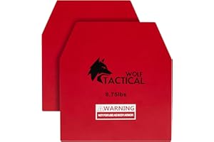 WOLF TACTICAL Weight Vest Plates - 5.75/8.75/14.5/19.75LB Pairs - WODs, Strength Training, Running, Heavy Workouts