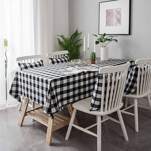 Home & Garden Plaid Buffalo Check Tablecloth Rustic Farmhouse Decor
