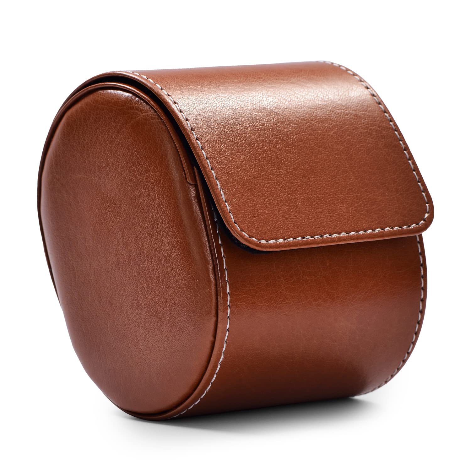 Oirlv Watch Box PU Leather Watch Storage Box for Travel Christmas Anniversary Birthday Valentines Day Gifts (Brown)