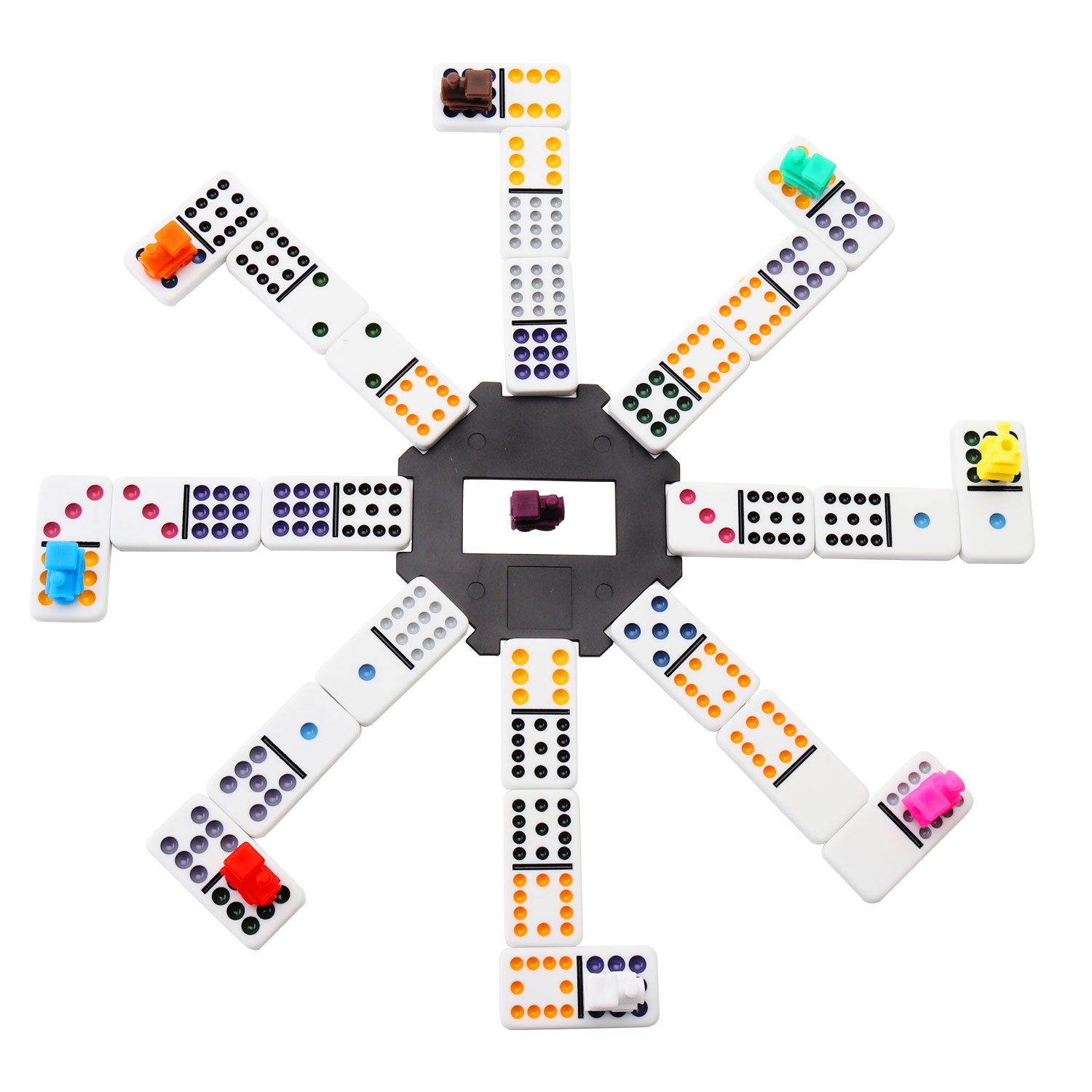 Unique Shape Doublefan Mexican Dominoes Color Double 12 Dominoes 91 Tiles Up To 50 Off Petrolepage Com