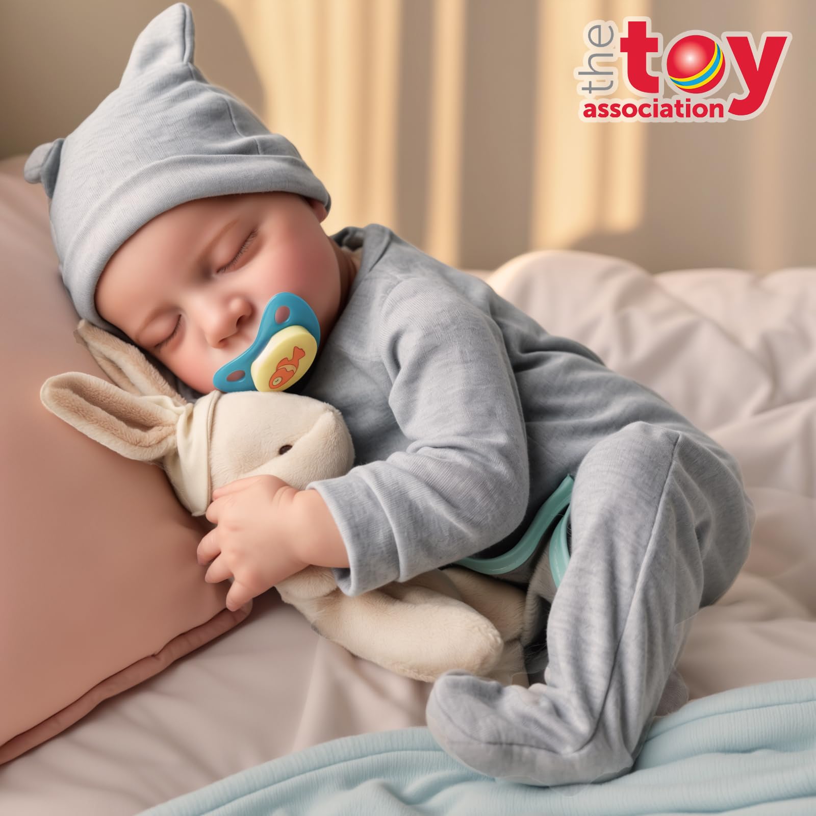 JIZHI Lifelike Reborn Baby Dolls Silicone Full Body - 17 Inch Realistic Newborn Baby Doll Real Life Realistic Baby Dolls Poseable Body Sleeping Baby Boy with Feeding Kit for Children 3+
