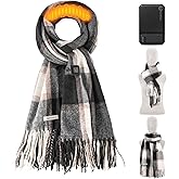 MuroMucci Heated Scarf for Women Rechargeable Neck Warmer, Scarves for Men Winter Warm Intelligent Electric Heating Scarf…