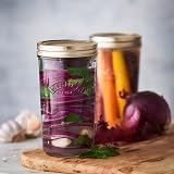 Kilner Wide Mouth Preserve Jar 0.5L Glass Storage Vacuum Seal Lid view 4