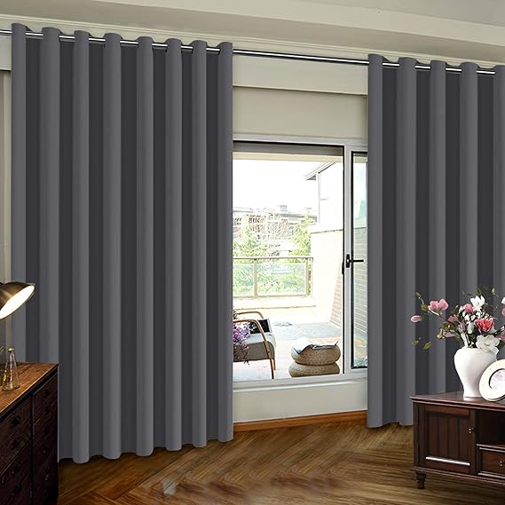 Extra Wide Premium Thermal Insulated Blackout Curtain Panel