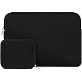MOSISO Lycra Water Repellent Sleeve Only Compatible MacBook 12-Inch with Retina Display 2017/2016/2015 Release Laptop Bag Cover with Small Case - Black
