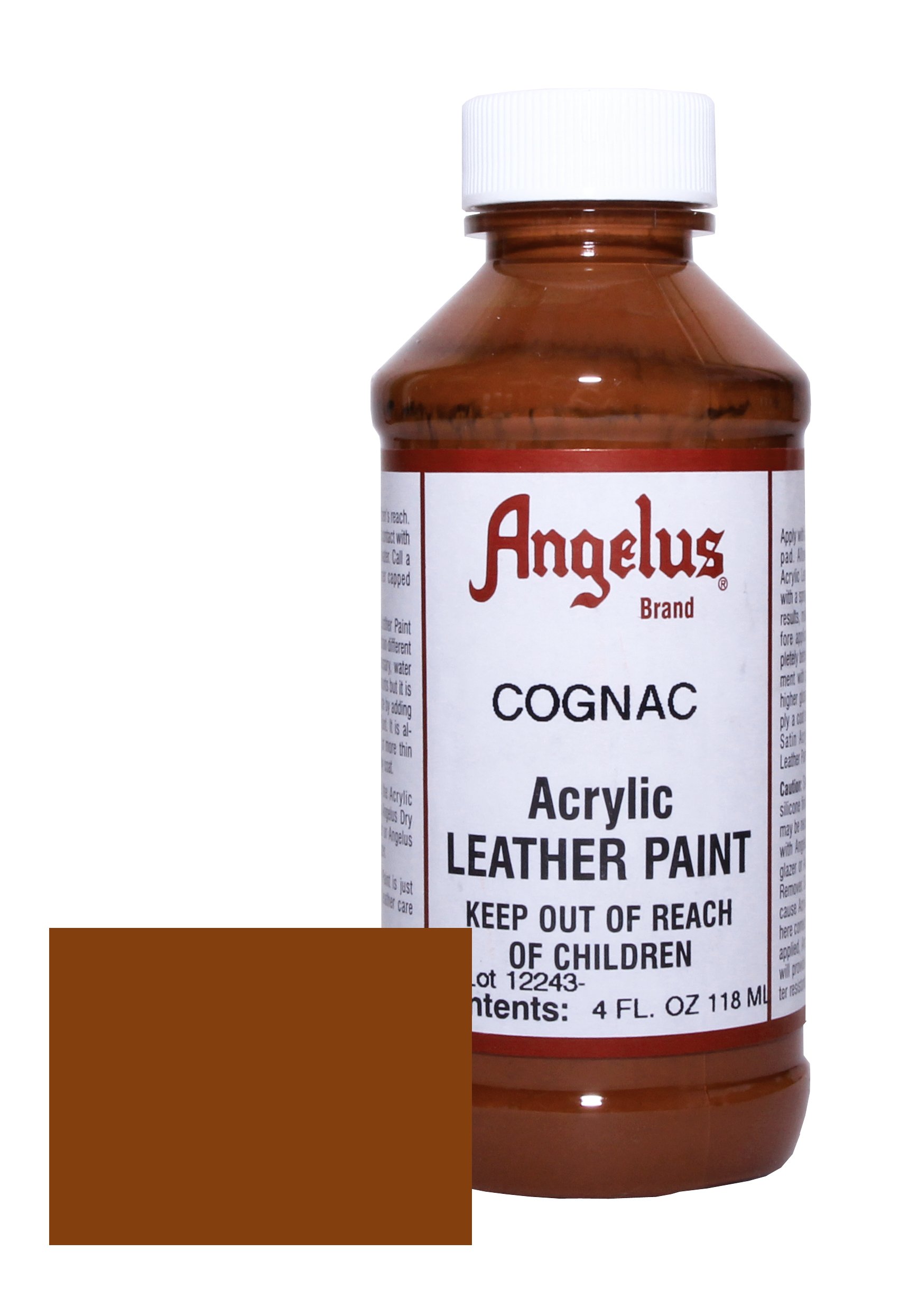 Galleon Angelus Acrylic Leather Paint4oz.Cognac