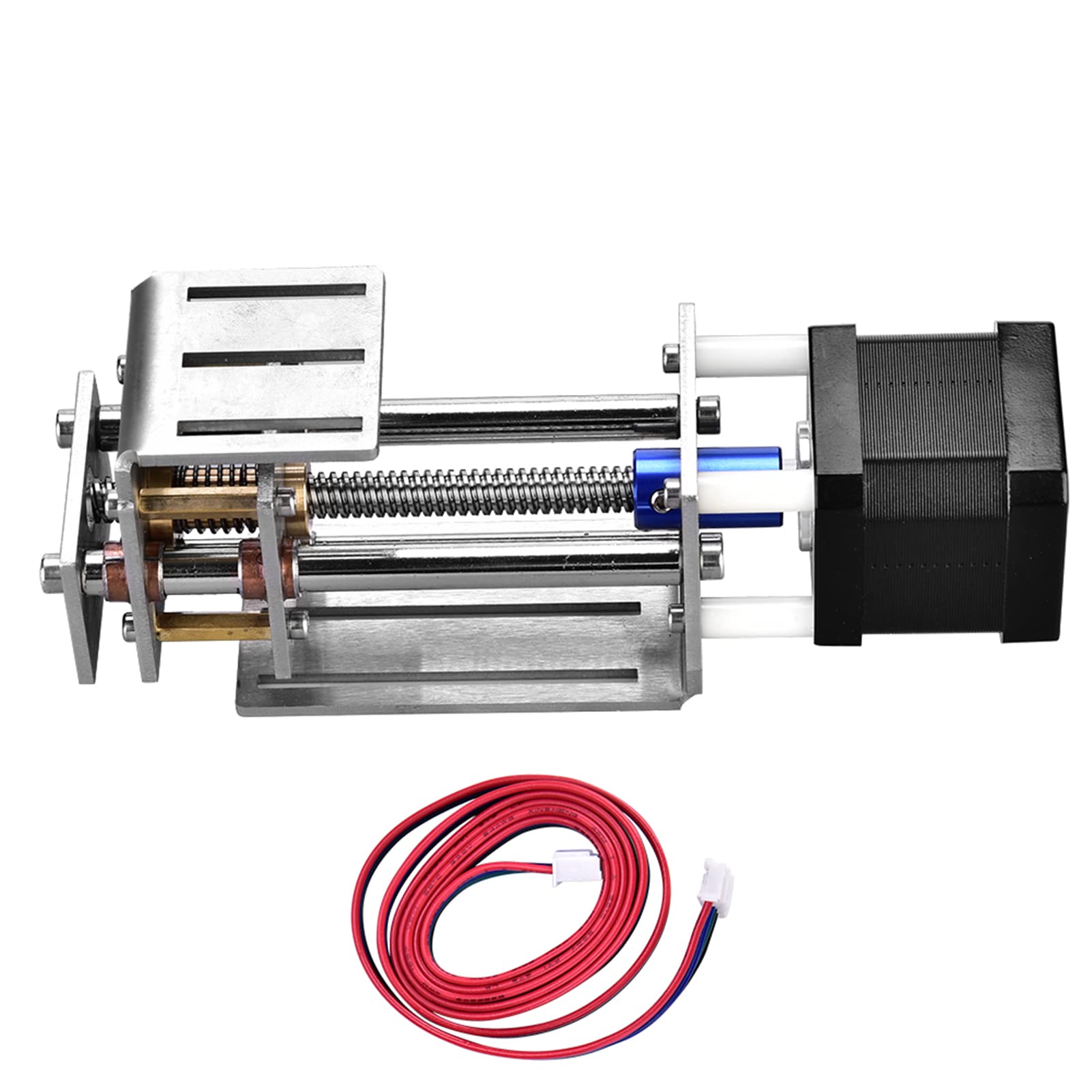 Stainless Steel CNC Linear Rail Slide 60mm Z-Axis for DIY Woodworking CNC Engraving Machine with 2 Phase 4 Wire Stepper Motor Linear Motion Guide Rail