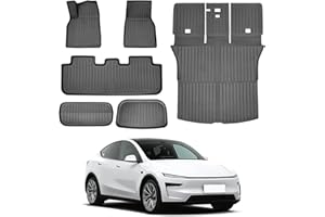 Cacartist Floor Mat Cargo Liner Compatible with 2025 2026 Tesla Model Y Juniper 5-Seats Model Y Accessories All Weather Water
