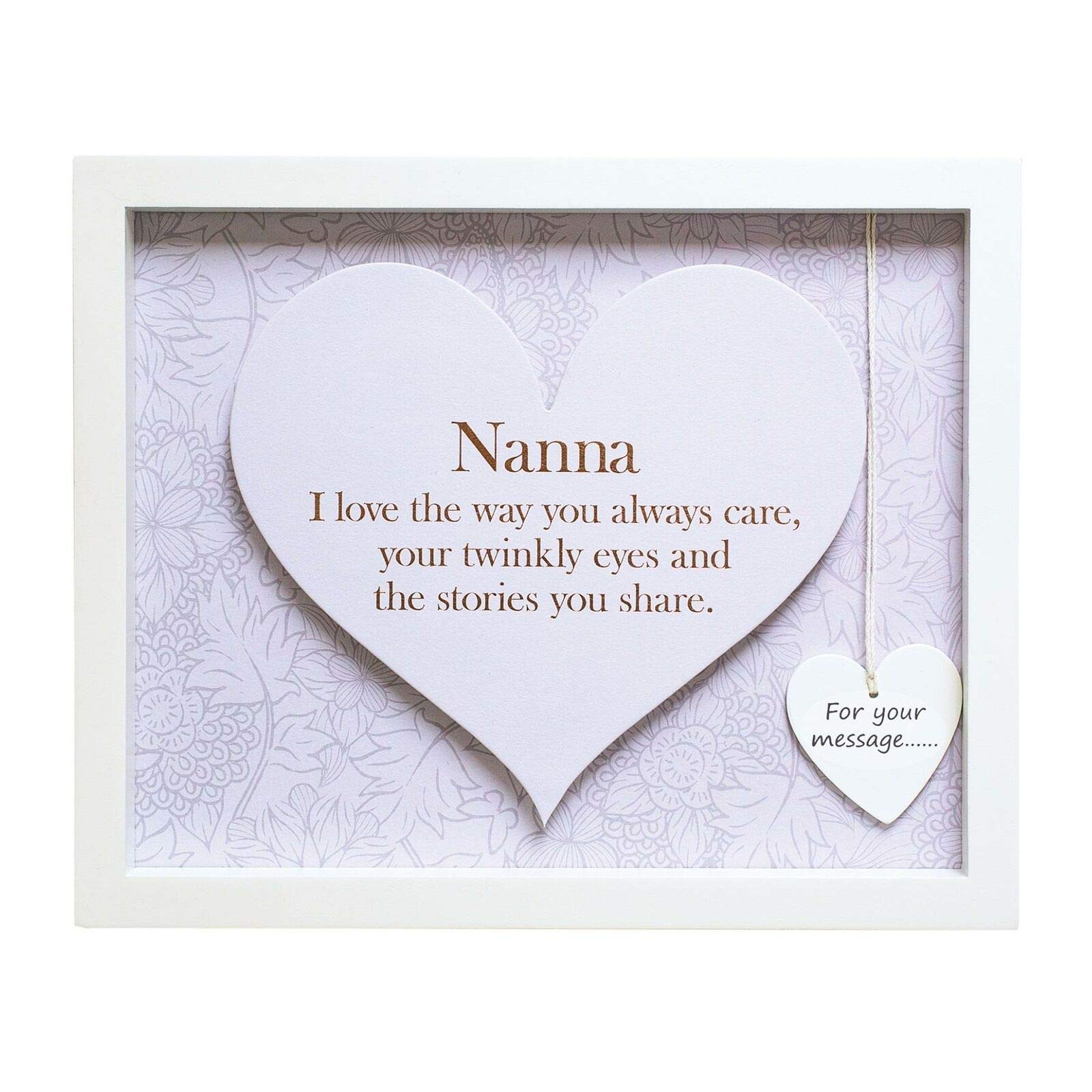 Arora 7616 Said with Sentiment Heart Frame-Nanna, Multicolour, One Size