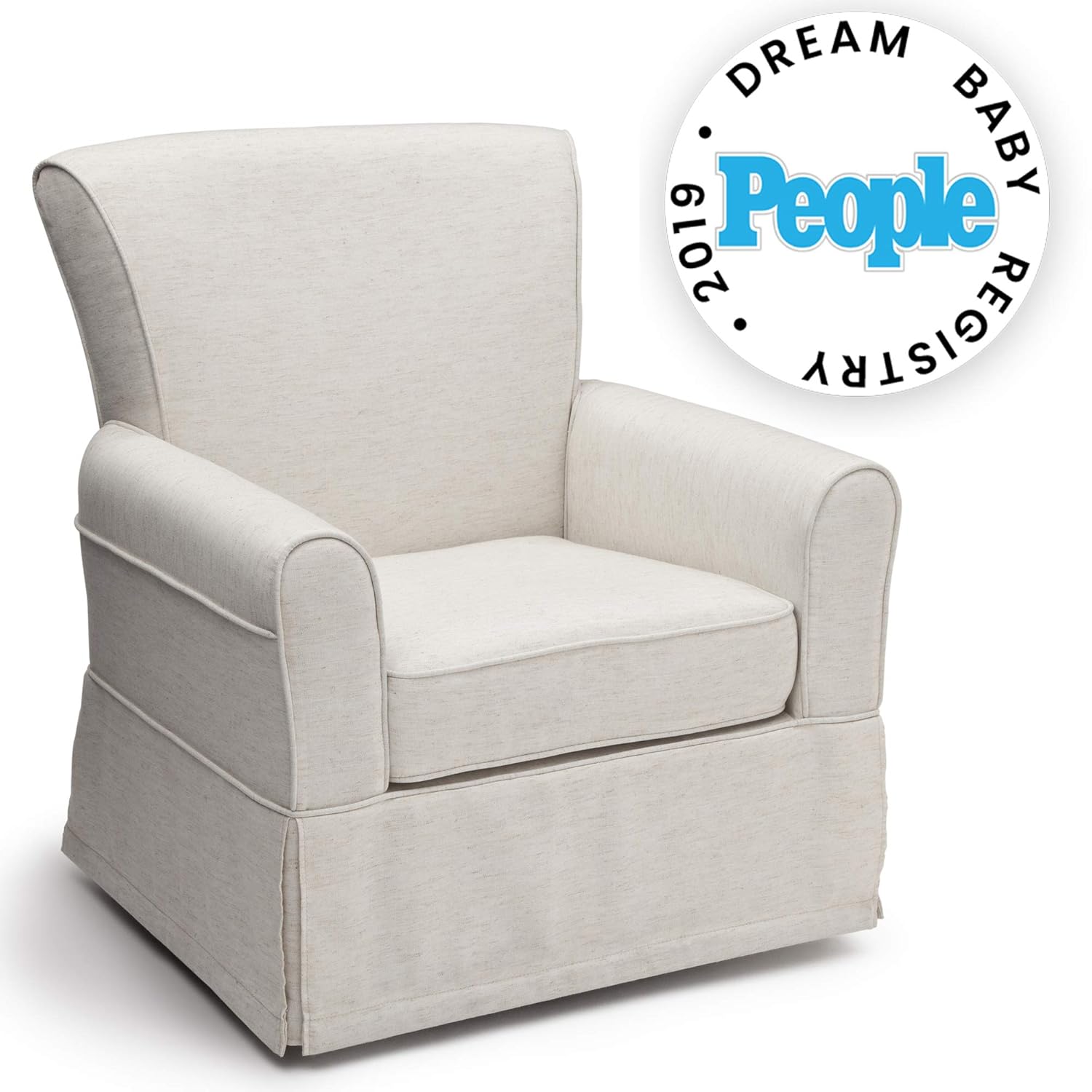 glider swivel upholstered rocker chairs chair delta sand children inc charlotte instructions