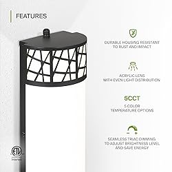 ASD 12 Inch LED Indoor Wall Sconce - Matte Black