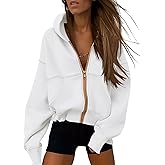 PRETTYGARDEN Hoodies for Women Sweatshirt Zip Up Hoodie Fall Fashion 2026 Trendy Long Sleeve Jackets Winter Clothing Outfits