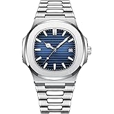 Brother King Men Watches Luxury Diamond Wrist Watches for Men (Stainless Steel Band/Super Luminous/Big Face) Waterproof Fashion Business Watches