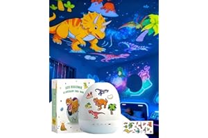 Dinosaur Egg Night Light Projector, Rechargeable Dinosaur Toys Projector 21 Color Changing | 360° Rotation | 3 Types of Light