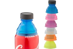 Clear Soda Can Lids (6 Pack) | Superior Can Covers For Soda, Beer, Energy Drinks, Juice, Seltzer | Must-Have Picnic Accessories & Beach Gadgets | BPA-Free Reusable Fizz Lids | By Smart House Inc