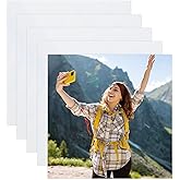MECCANIXITY 5 PCS Sublimation Metal Photo Blanks 5.5"x5.5", 0.45mm(0.018") Aluminum Photo Sign Blanks Poster Frame for DIY Printing, Wall Decor, Bedroom Living Room