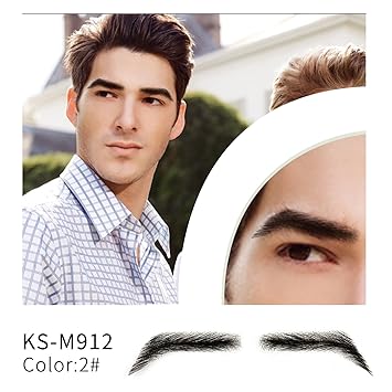 Amazon Com Vlasy One Pair Men S Fake Eyebrows 100 Handtied