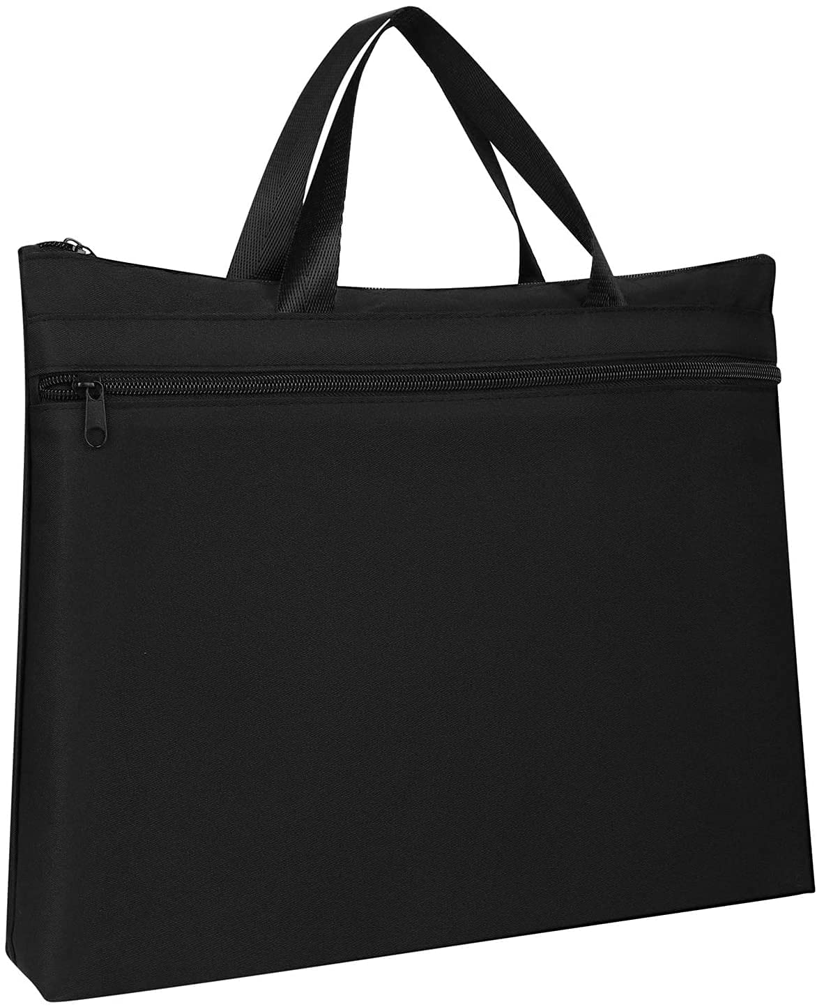 ITODA Portable A4 Document Bag Oxford File Carrying Bag File Computer Bags Briefcase Office Messenger Case Zippered Business Documents Bags Expanding Storage Tote for Business Office Travel