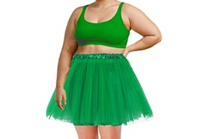 SUFEINI Women's Teen Adult Tutu Skirt Plus Size Tutu Skirt Women Short Dance Ballet Tutu Halloween Costume Running Tutu