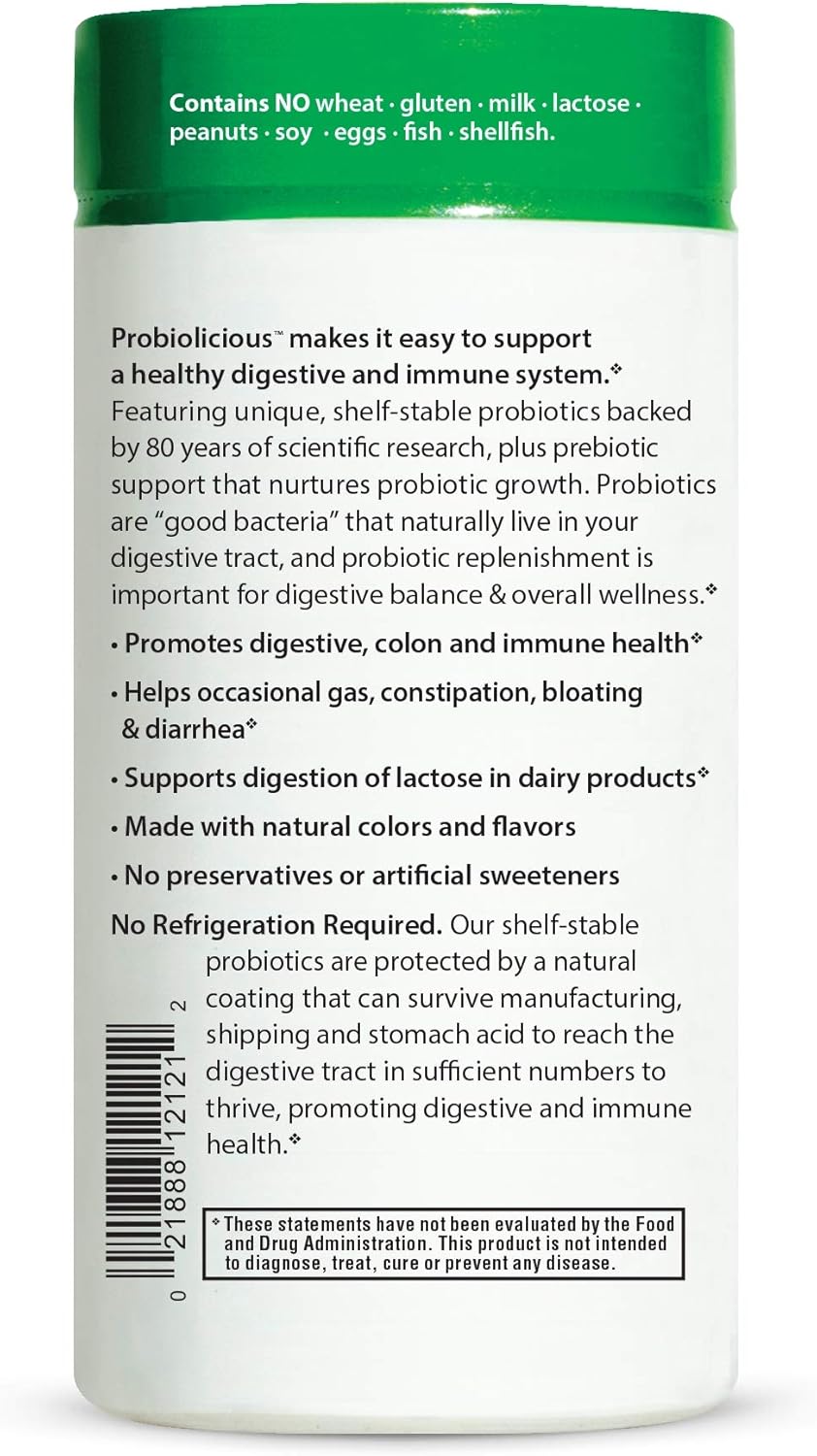 Rainbow Light Probiolicious Plus Gummies Plus Superfoods & Probiotics, Berry, 50 Gummies (Package May Vary): Industrial & Scientific