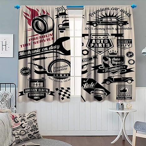 Anhounine Retro Verdunkelungsvorhang Blaue Augen Kronen Und Damen Schuhe Ikonen Zeichentrickmuster Pop Art 80er 90er Jahre Stil Wasserfest Mehrfarbig 140 X 99 Cm B X L 72 Xl108 Color04 Amazon De Kuche Haushalt