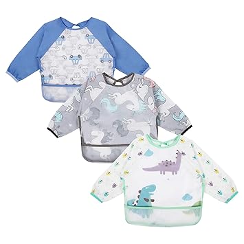 waterproof baby bibs with sleeves