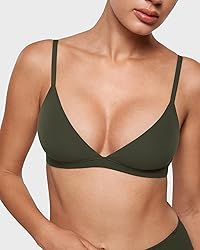 INLYRIC Women's Inbarely Triangle Bralette Plunge