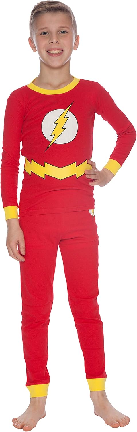 DC Comics Boys' Flash Costume Pajama Set: Clothing