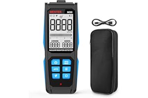 Geiger Counter Nuclear Radiation Detector - MESTEK Dosimeter Radiation Detector with Digital & Analog Dual Display, Portable Beta Gamma X-ray Monitor Meter, Rechargeable