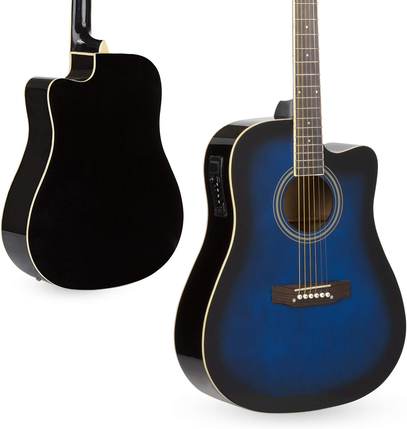 Best Choice Acoustic Electric Guitar
 - Best Choice Products 41in Full Size Acoustic Electric Cutaway Guitar Set W 10 Watt Amplifier Capo E Tuner Gig Bag Strap Picks Blue Musical Instruments Amazon Com