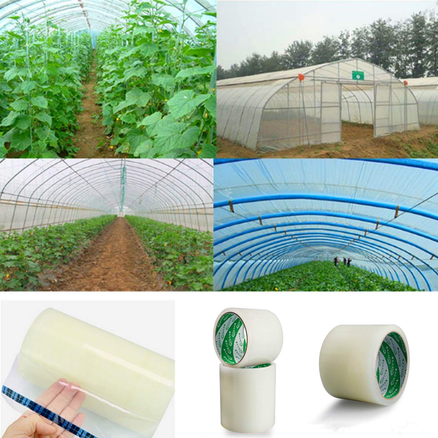 Greenhouse Repair Tape, Waterproof Anti-Oxidation High Strength Durable Tape for Outdoor Greenhouses Damage Repair, Raincoat, Water Pipes, Wood Product, Crack Joint Repair 6cm * 10m