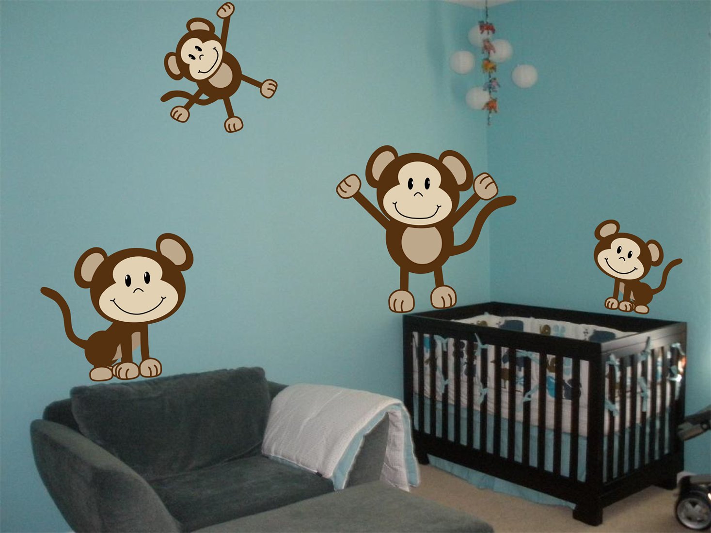 monkey nursery wall decor