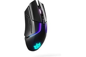 SteelSeries Rival 650 Quantum Wireless Gaming Mouse - Rapid Charging, 12,000 Cpi Dual Sensor, 256 Weight Configs, 8 Zone RGB Lighting