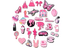 NEVEGE Flower Shoe Charms for Girls Cute Designer Shoe Charms for Adults Teens Kids Preppy Shoe Decoration Charms with Buttons for Clog Sandals Birthday Party Gift