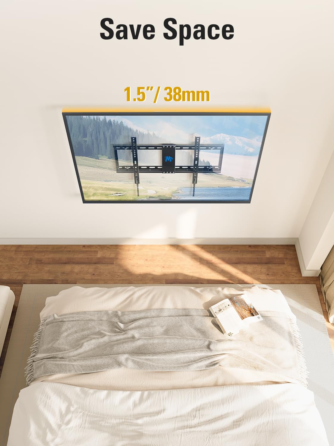 Mounting Dream TV Wall Mount for Most 37-75 Inch TVs, Universal Tilt TV Mount Fit 16