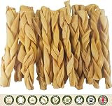 Britten and James 20 Thick Braided Lamb Headskin Sticks 400g Dogs view 5
