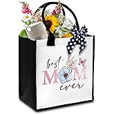 HMJKL Mom Tote Bags For Women, Mother Gift For New Mom Pregnant Women, Mother's Day Birthday Gifts For Best Mama, Mom Shoulder Bag For Hospital Work Shopping Travel Holiday, a04
