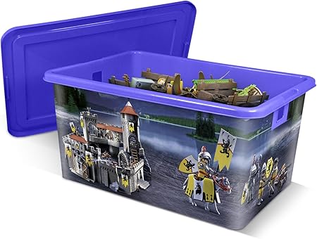PLAYMOBIL Caja de plástico 35L Caballeros: Amazon.es: Hogar