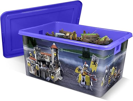 PLAYMOBIL Caja de plástico 35L Caballeros: Amazon.es: Hogar