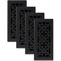 Decor Gates Bodenregister NGH212-NKL, 4 X 10 Zoll, Vernickeltes Nickel, Gothic-Design – Einfach Zu Installieren