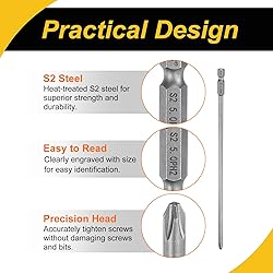 WorkBless Magnetic Phillips Screwdriver Bit PH2