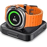 Portable Charger for Charging Samsung Watch, SwanScout 303S, 1800mAh Wireless Charger for Galaxy Watch 8 Classic/8/7/Ultra/6/6 Classic/5/5 Pro/4/4 Classic/3/Active 2/Active, for Travel