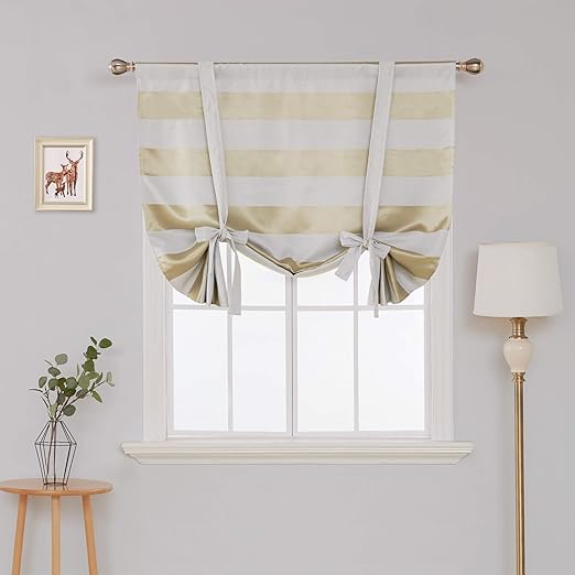 Amazon Com Deconovo Room Darkening Curtain Pattern Striped
