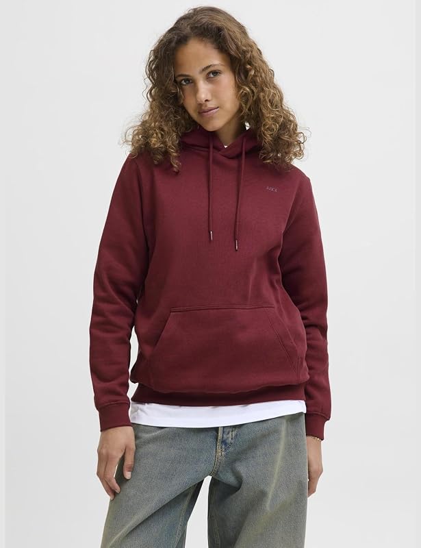 Abbie Mujer Sudadera con Capucha de algodón Relaxed Fit, Cabernet