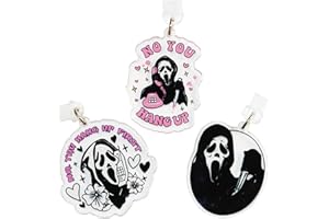 PIAOLGYI Halloween Charging Port Anti Dust Plug,Phone Charm Charging Port Protector,Cute Ghost Accessories,NO You Hang UP Gho