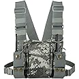 abcGoodefg Radio Chest Harness Chest Front Pack Pouch Holster Vest Rig for Two Way Radio Walkie Talkie(Rescue Essentials)